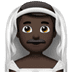 👰🏿‍♂️ man with veil: dark skin tone display on Apple